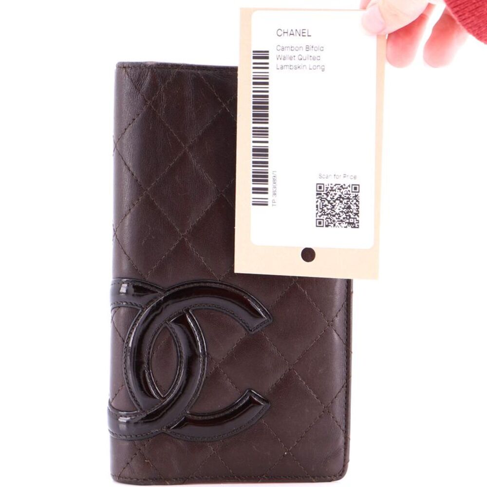 Cambon Bifold Wallet Quilted Lambskin Long